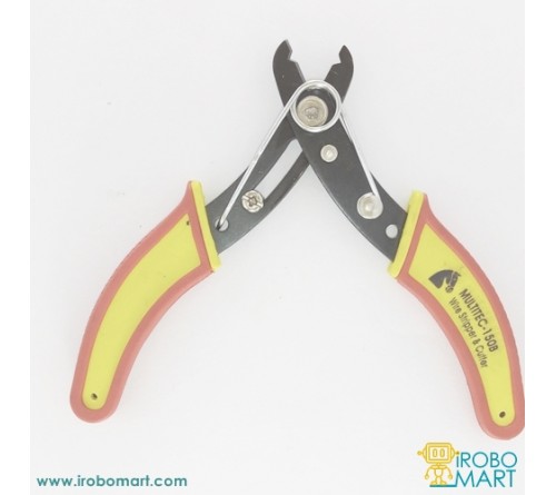 Wire Stripper & Cutter - New Double Color Ploy Vinyl Handle Grip